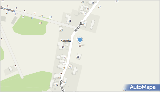 Kuropatnik, Kaczerki, 23, mapa Kuropatnik