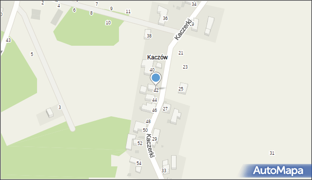 Kuropatnik, Kaczerki, 42, mapa Kuropatnik