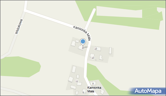 Kwaczała, Kamionka Mała, 13, mapa Kwaczała