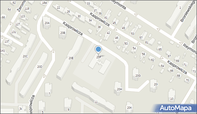 Kwidzyn, Kasprowicza Jana, 20F, mapa Kwidzyn