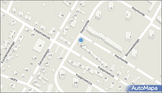 Kwidzyn, Kasprowicza Jana, 25, mapa Kwidzyn