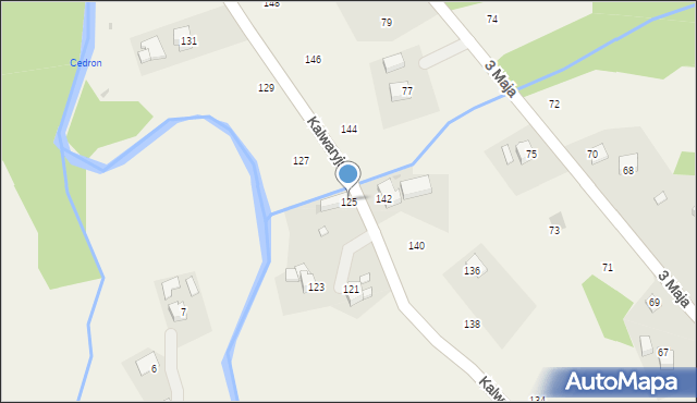 Lanckorona, Kalwaryjska, 125, mapa Lanckorona