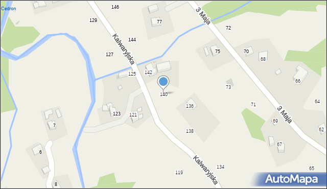 Lanckorona, Kalwaryjska, 140, mapa Lanckorona