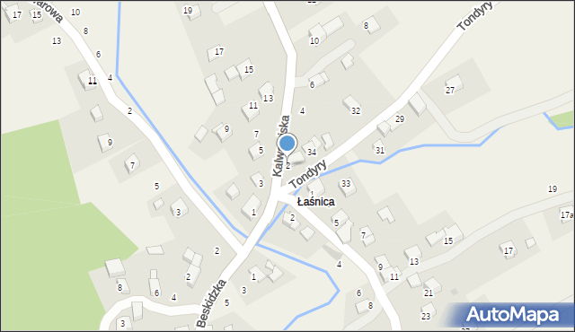Lanckorona, Kalwaryjska, 2, mapa Lanckorona