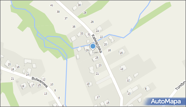 Lanckorona, Kalwaryjska, 27, mapa Lanckorona