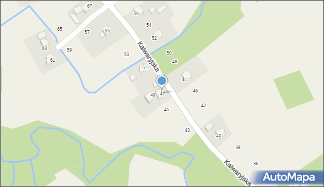 Lanckorona, Kalwaryjska, 47, mapa Lanckorona
