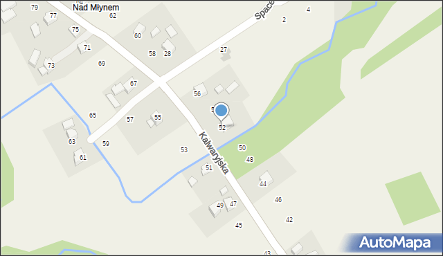 Lanckorona, Kalwaryjska, 52, mapa Lanckorona