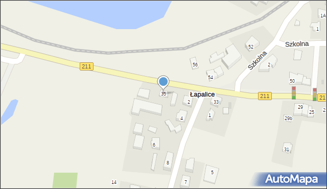 Łapalice, Kartuska, 35, mapa Łapalice