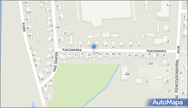 Legnica, Kaczawska, 12, mapa Legnicy