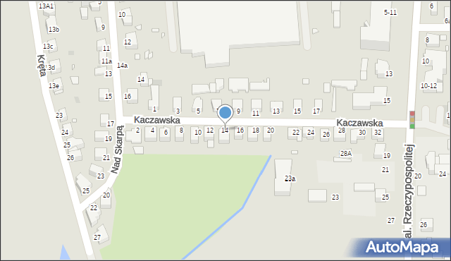 Legnica, Kaczawska, 14, mapa Legnicy