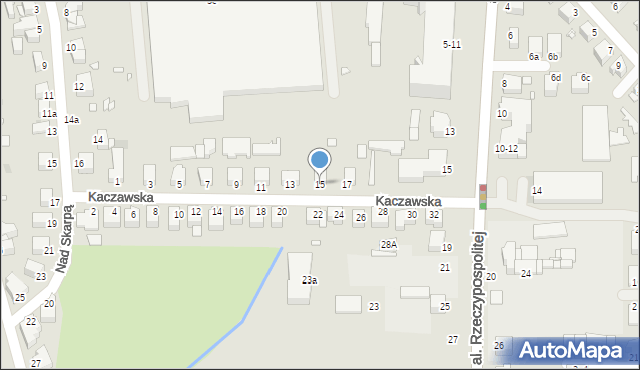 Legnica, Kaczawska, 15, mapa Legnicy