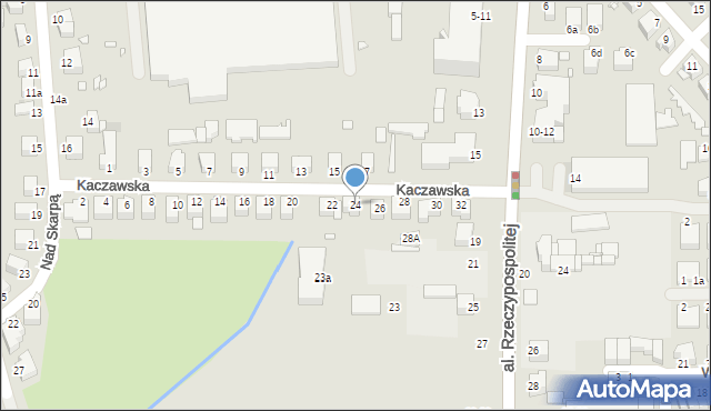 Legnica, Kaczawska, 24, mapa Legnicy