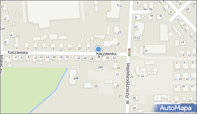 Legnica, Kaczawska, 28, mapa Legnicy