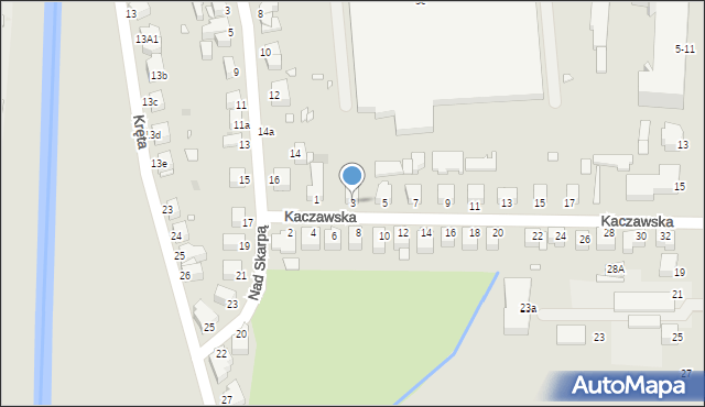 Legnica, Kaczawska, 3, mapa Legnicy