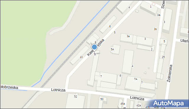 Legnica, Kawaleryjska, 9, mapa Legnicy