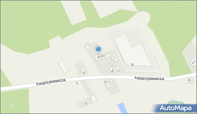 Leśniakowizna, Kasprzykiewicza, 13, mapa Leśniakowizna