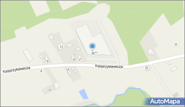 Leśniakowizna, Kasprzykiewicza, 19, mapa Leśniakowizna