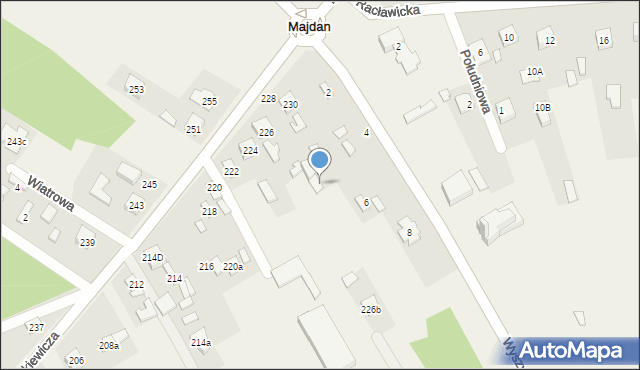 Leśniakowizna, Kasprzykiewicza, 228, mapa Leśniakowizna