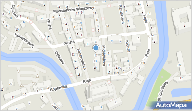 Lidzbark Warmiński, Kasprowicza Jana, 11, mapa Lidzbark Warmiński