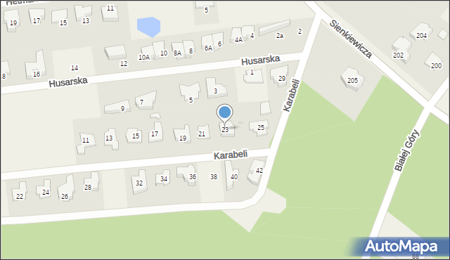 Lipków, Karabeli, 23, mapa Lipków