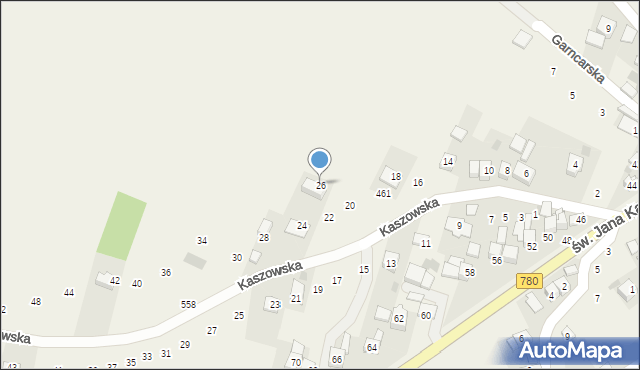 Liszki, Kaszowska, 26, mapa Liszki