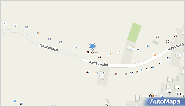 Liszki, Kaszowska, 56, mapa Liszki