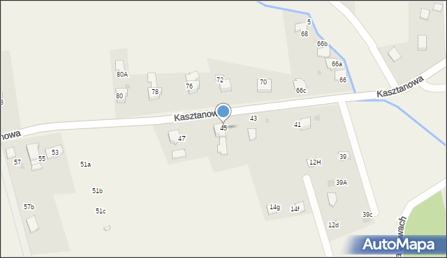 Łodygowice, Kasztanowa, 45, mapa Łodygowice