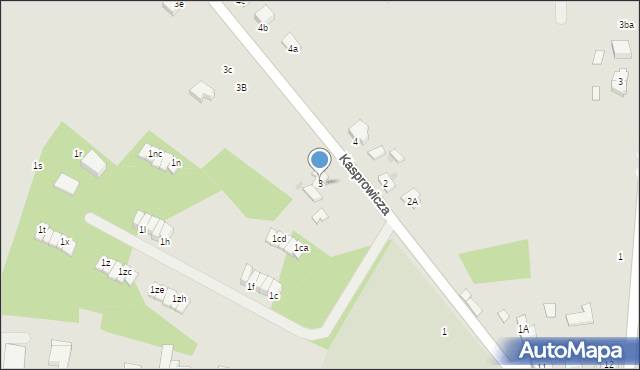 Łódź, Kasprowicza Jana, 3, mapa Łodzi