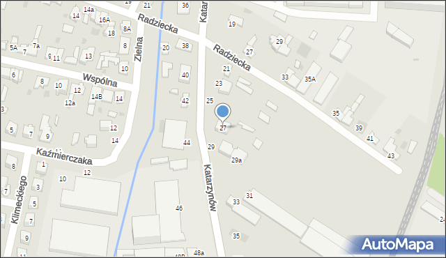 Łowicz, Katarzynów, 27, mapa Łowicza