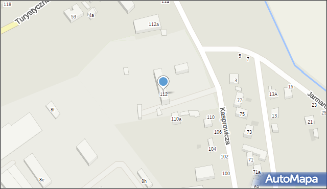 Lublin, Kasprowicza Jana, 112, mapa Lublina