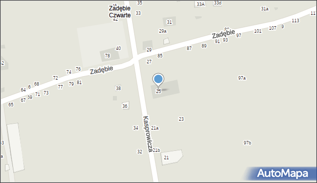 Lublin, Kasprowicza Jana, 25, mapa Lublina