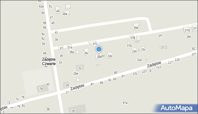 Lublin, Kasprowicza Jana, 33A, mapa Lublina