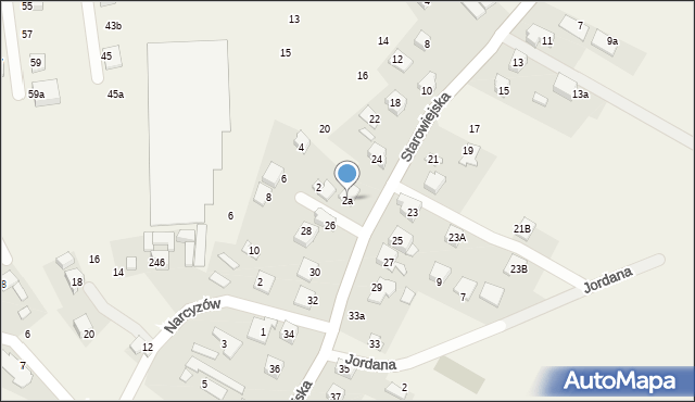 Mała Wieś, Kaktusowa, 2a, mapa Mała Wieś