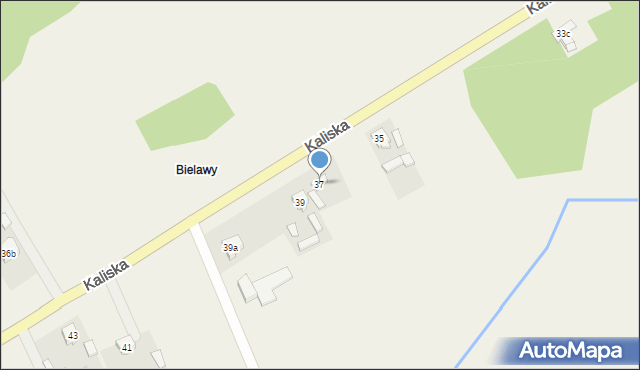 Malanów, Kaliska, 37, mapa Malanów