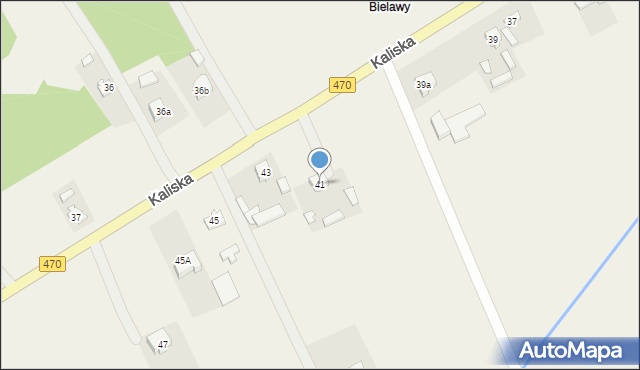 Malanów, Kaliska, 41, mapa Malanów