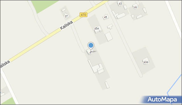 Malanów, Kaliska, 47, mapa Malanów