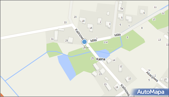 Malin, Kalinowa, 27, mapa Malin