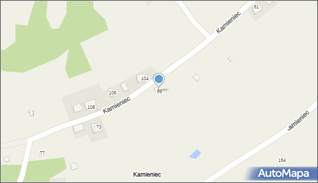 Marcyporęba, Kamieniec, 69, mapa Marcyporęba