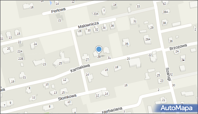 Marysin, Karmelowa, 29, mapa Marysin