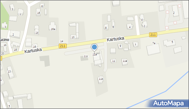 Miechucino, Kartuska, 11a, mapa Miechucino