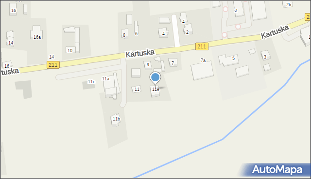 Miechucino, Kartuska, 11e, mapa Miechucino