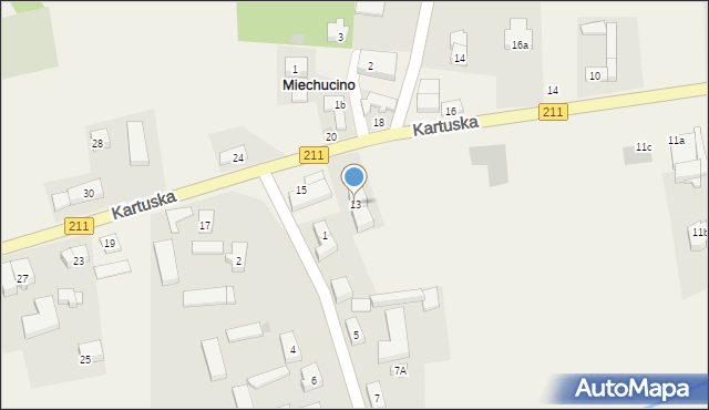 Miechucino, Kartuska, 13, mapa Miechucino