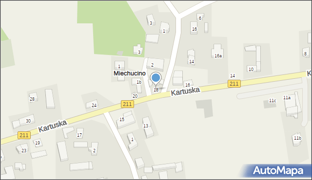 Miechucino, Kartuska, 18, mapa Miechucino