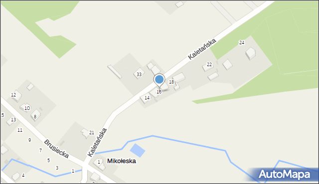 Mikołeska, Kaletańska, 16, mapa Mikołeska