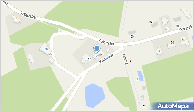 Miszewo, Kartuska, 2, mapa Miszewo