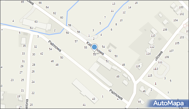 Modlniczka, Kasztanowa, 53, mapa Modlniczka