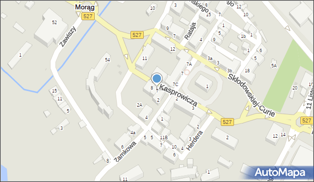 Morąg, Kasprowicza Jana, 7, mapa Morąg