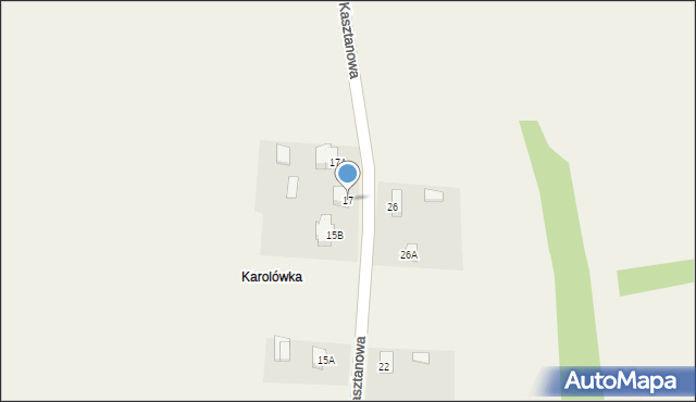 Motkowice, Kasztanowa, 17, mapa Motkowice