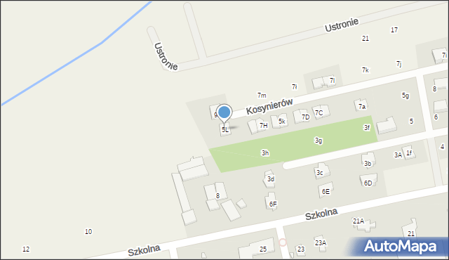 Mroków, Karasia, 5L, mapa Mroków