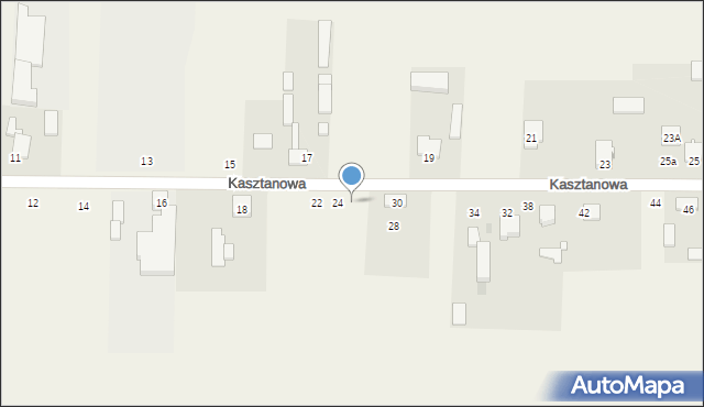 Mykanów, Kasztanowa, 26, mapa Mykanów